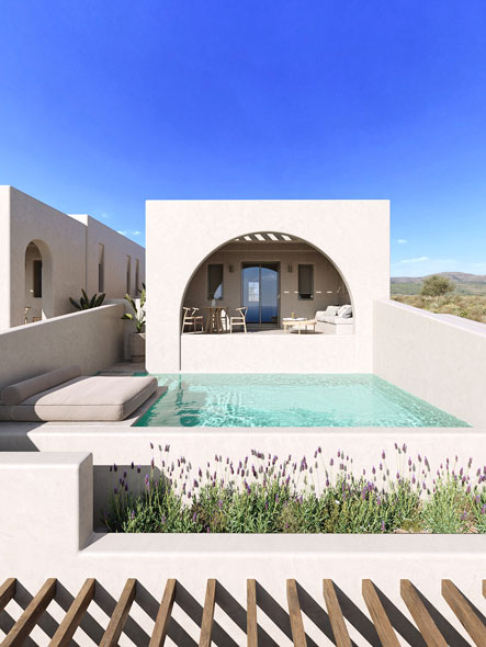 LKMK Architects-Complex of five boutique guest houses in Santorini