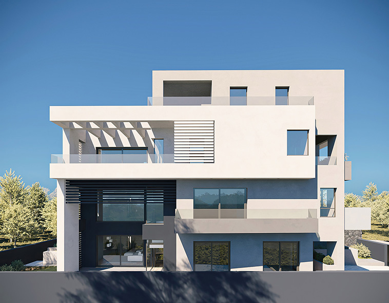 LKMK Architects-Πολυκατοικία στα Μελίσσια
