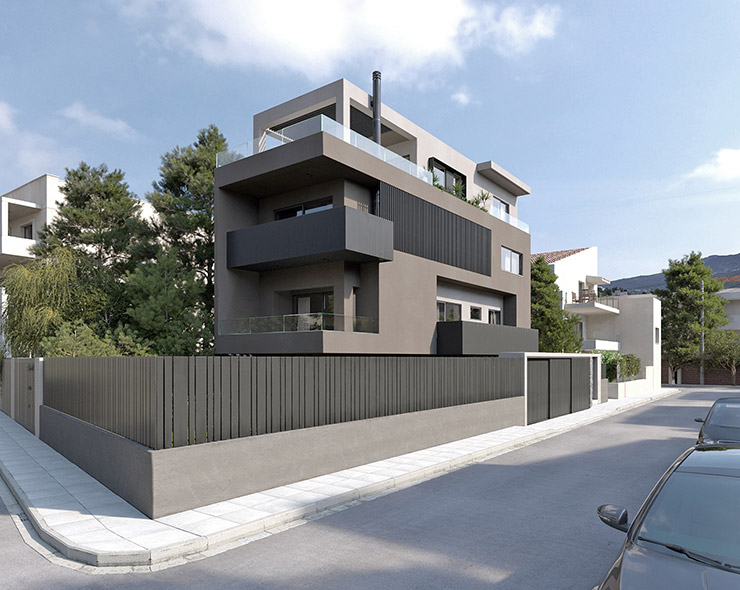 LKMK Architects-Block of flats at Psychiko